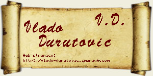 Vlado Durutović vizit kartica